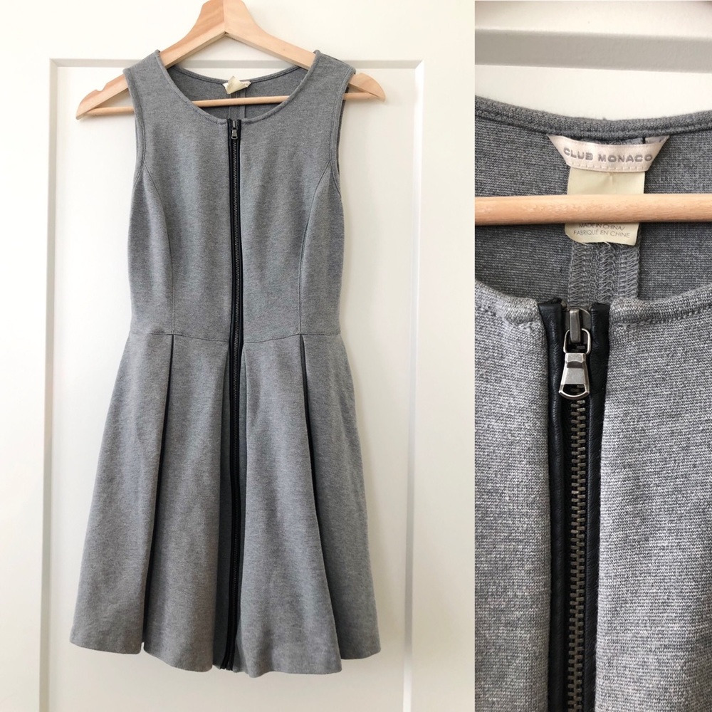 Club Monaco Gray Babydoll Dress